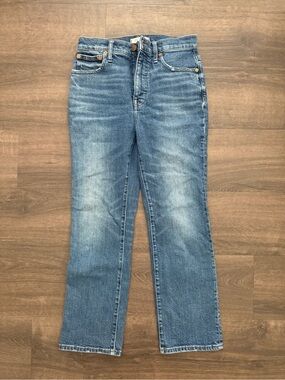 Madewell Women's Slim Demi Boot Jeans in Medium Blue Wash